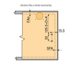 Aventos HK-XS silný komplet